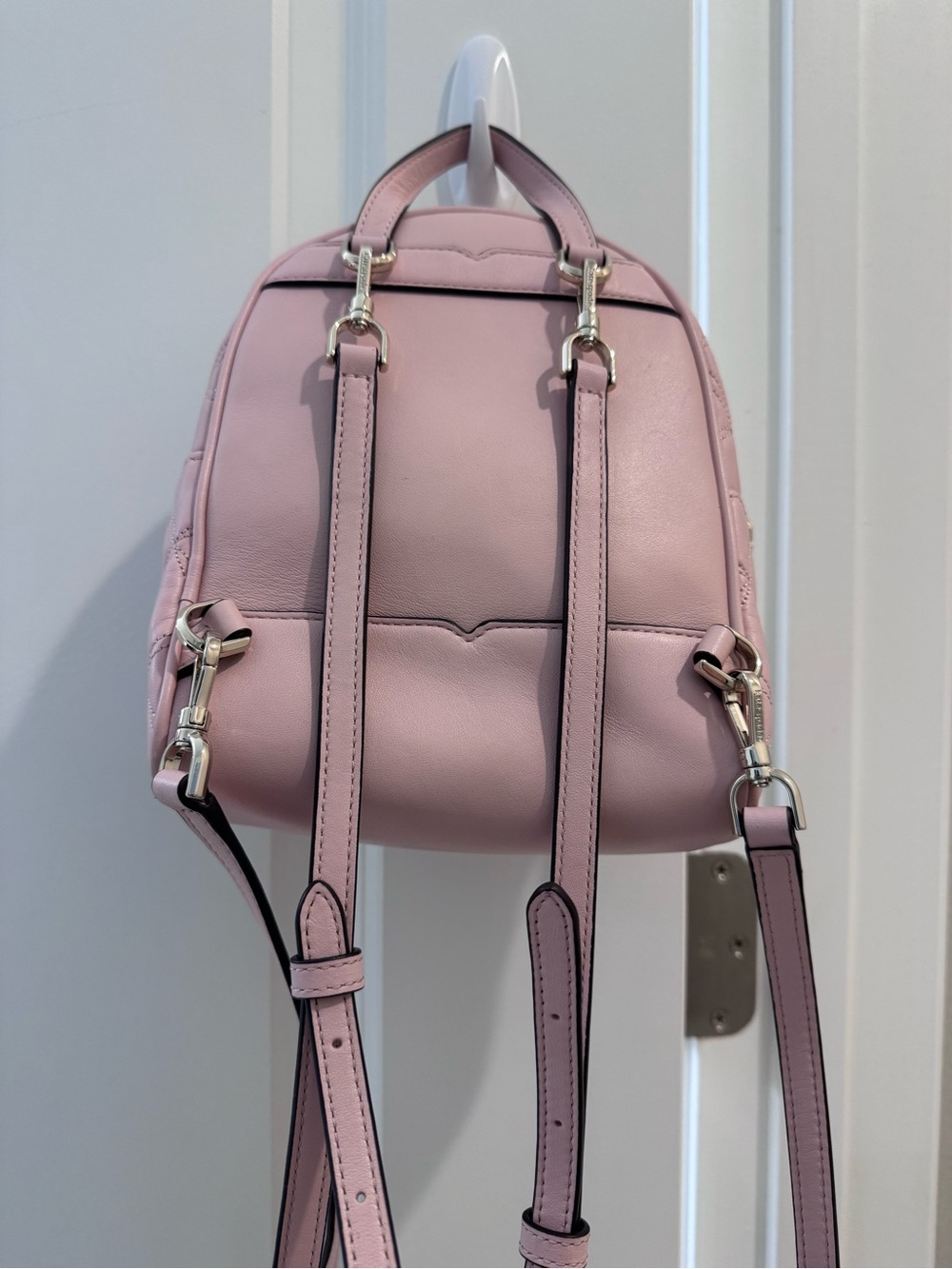 Kate Spade Quilted Blush Pink Mini Backpack - Picture 4 of 6